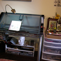 Studio View of Drawing Table