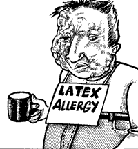 Latex Allergy comic