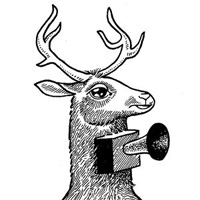 Deer with voice boxcomic