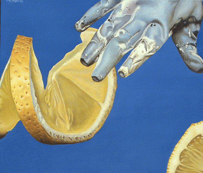 Lemon Glove (16" x 20" oil on canvas)