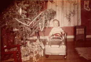 Me and Christmas tree, 1959