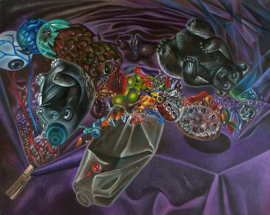 Manacles of Milk (16" x 20" oil on canvas)