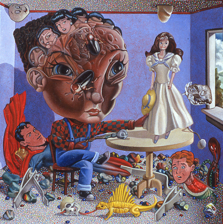 Pleasing Fungus Barbie (oil on canvas) <strong><em>sold</em></strong>