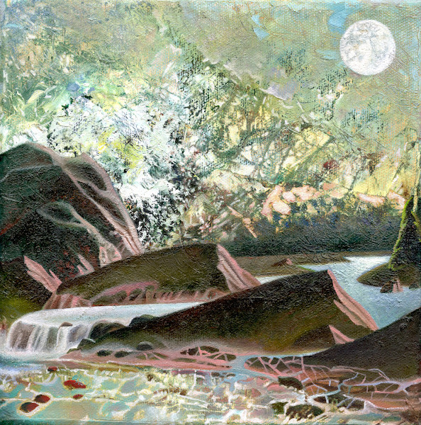 Symbolist Landscape n1 (8" x 8" oil on canvas)