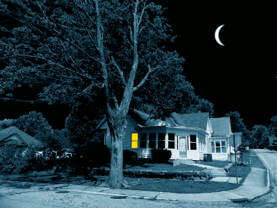 House in Moonlight